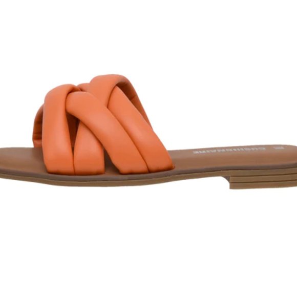 Cushionaire Orange Farah Memory Foam Sandal Size 6.5 - Picture 6 of 9